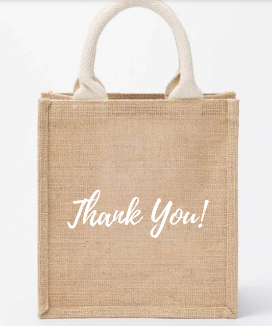 Thank you Jute Bag ( Min. 50 pieces )