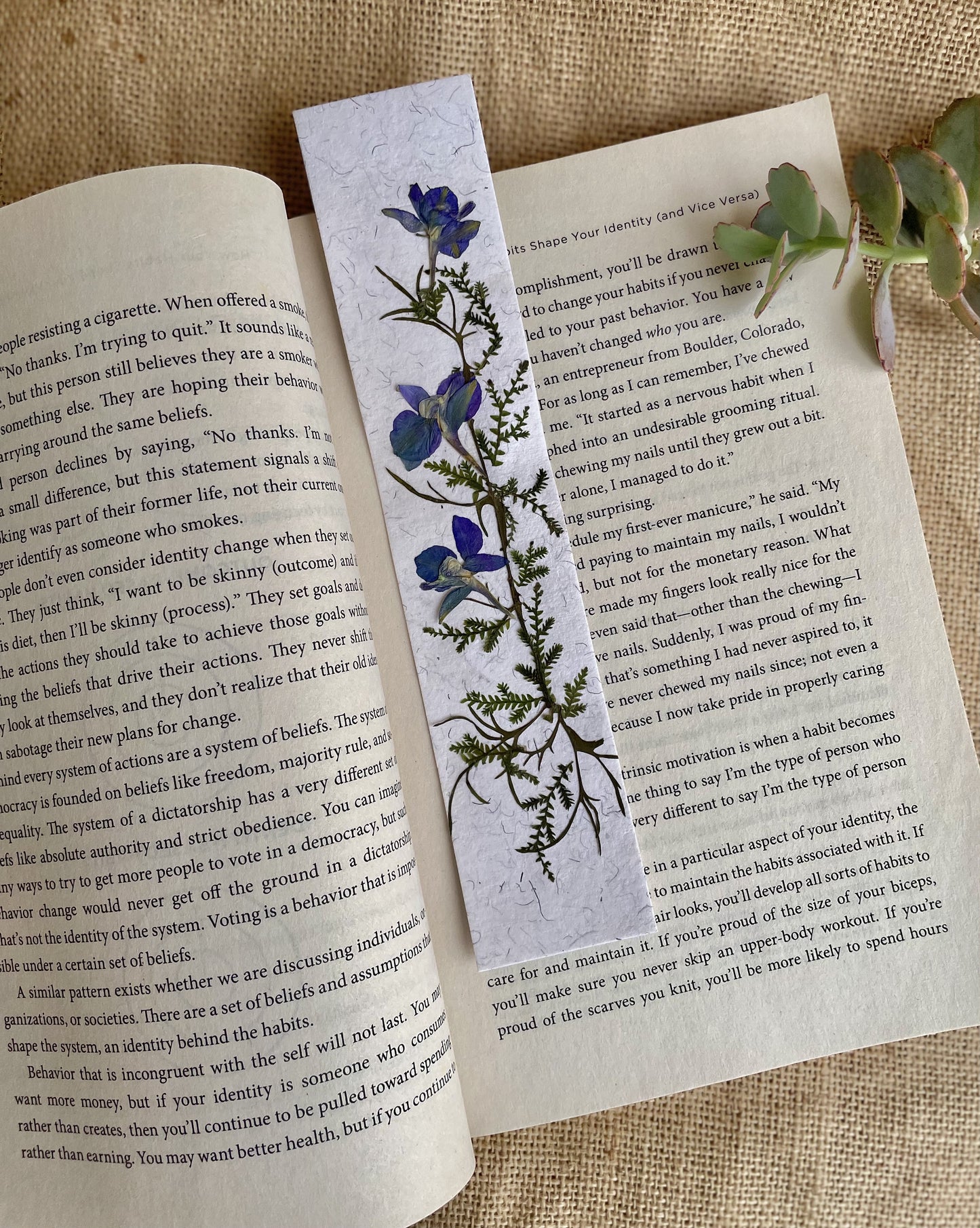 Flower Pressed Bookmarks
