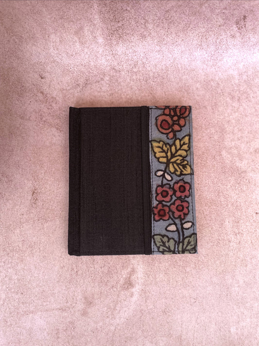 Kalamkari Handpainted Black Floral Journal