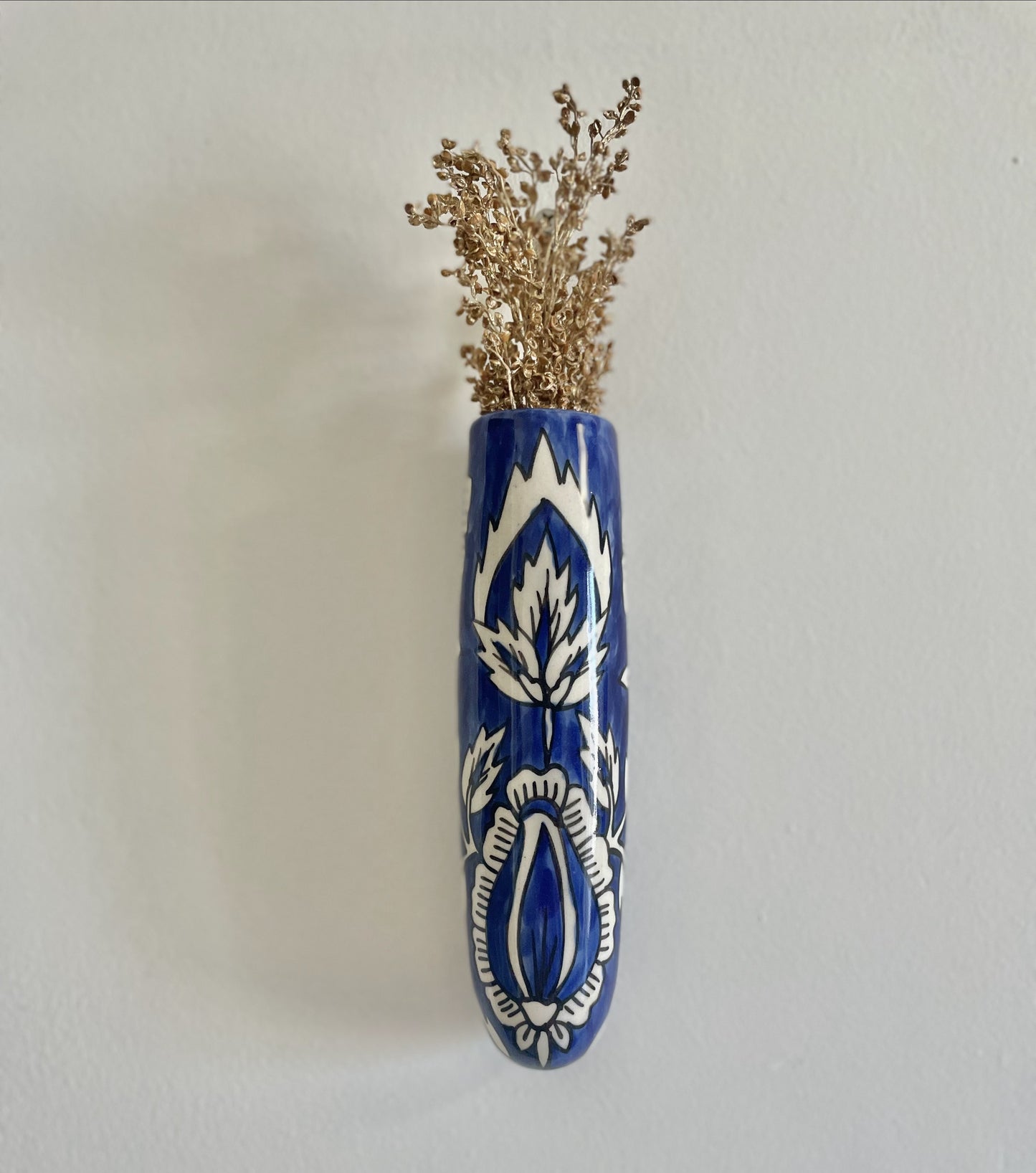 Handpainted Magnetic Blue Planter