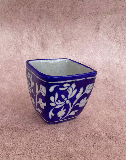 Blue Pottery Desk Planter