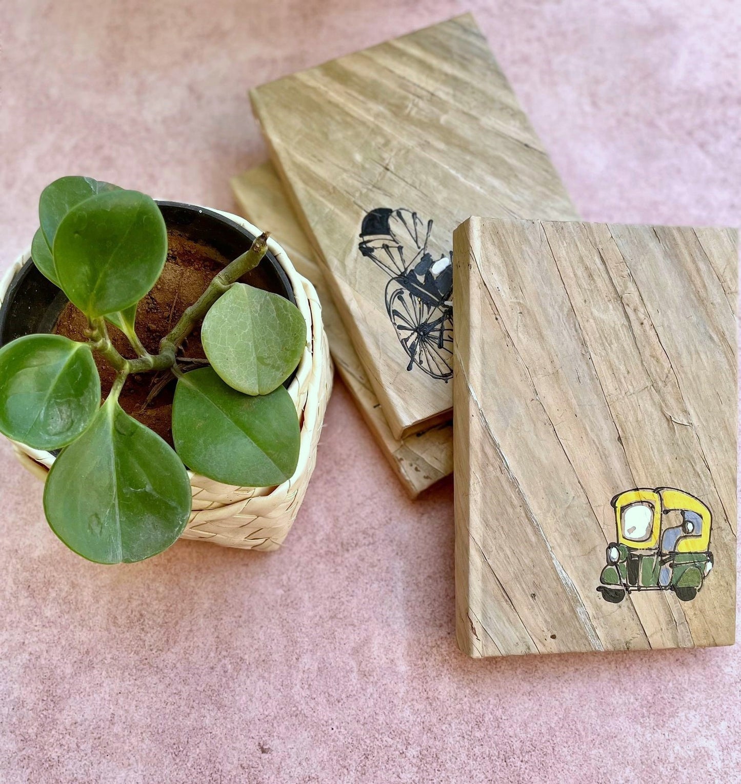 Water Hyacinth Handmade Journal - Iconic Auto | 300 pages