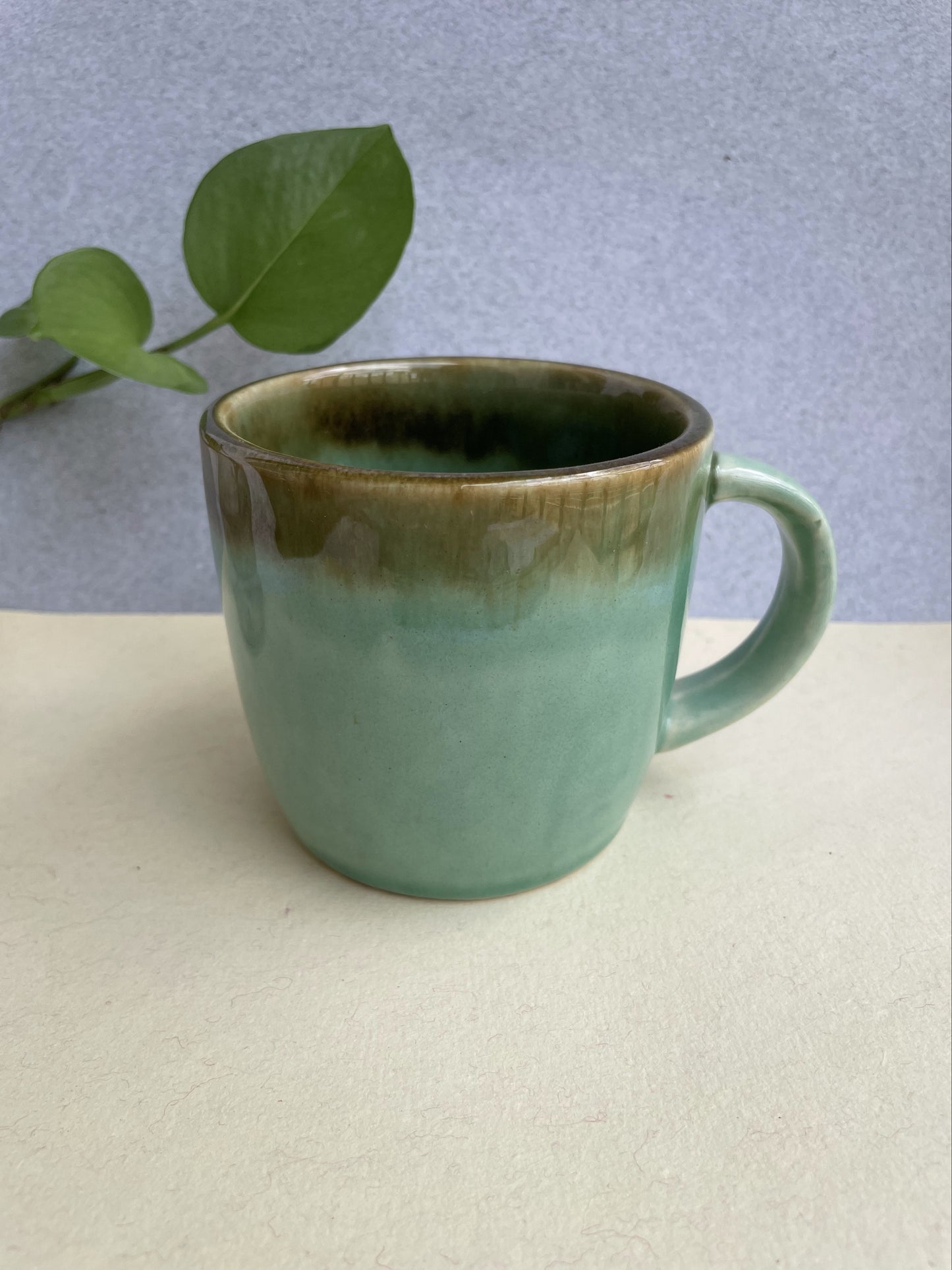Green Glazed Coffee Mug