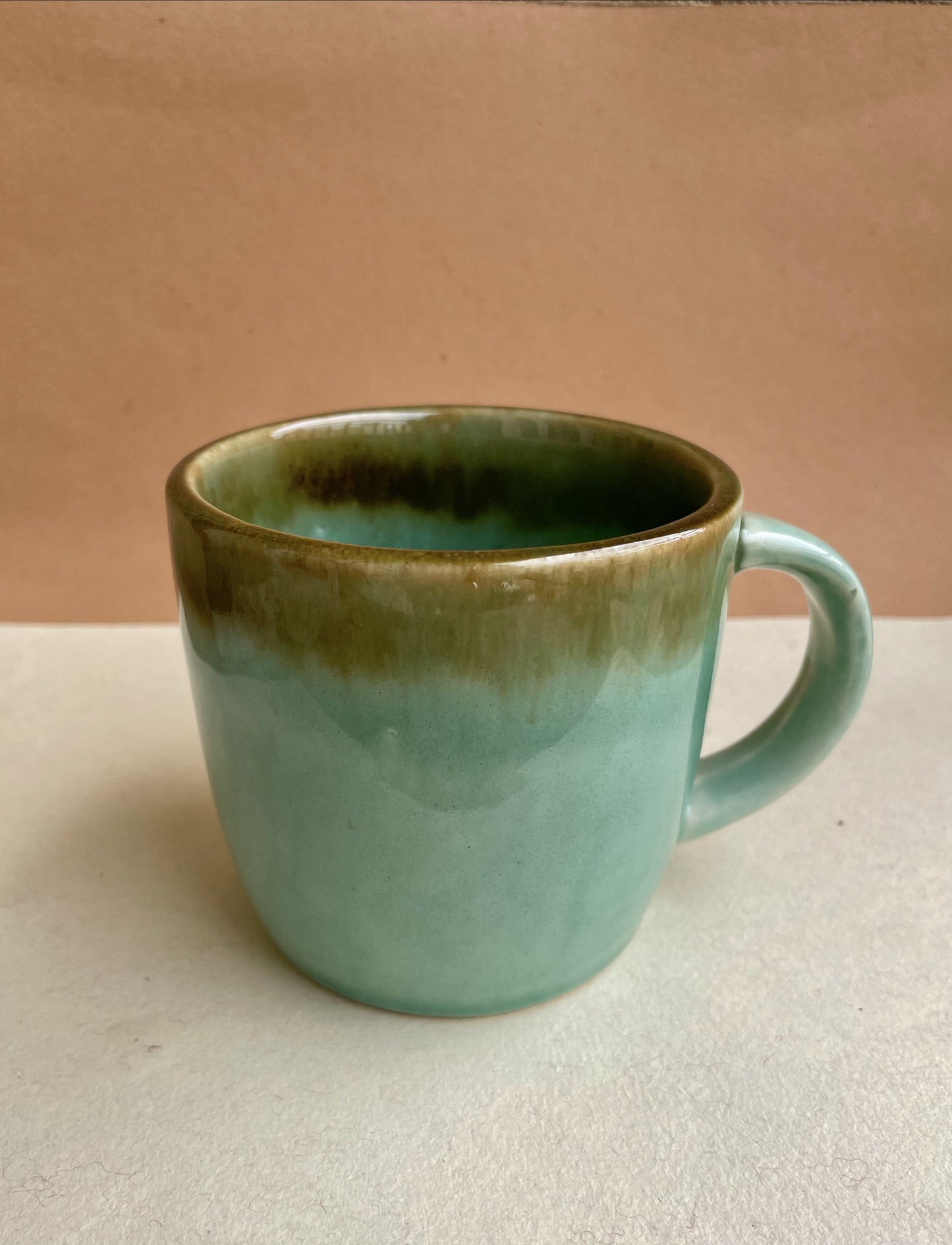 Green Glazed Coffee Mug