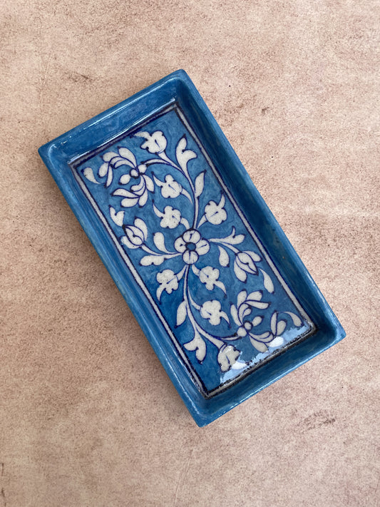 Blue Pottery Tray