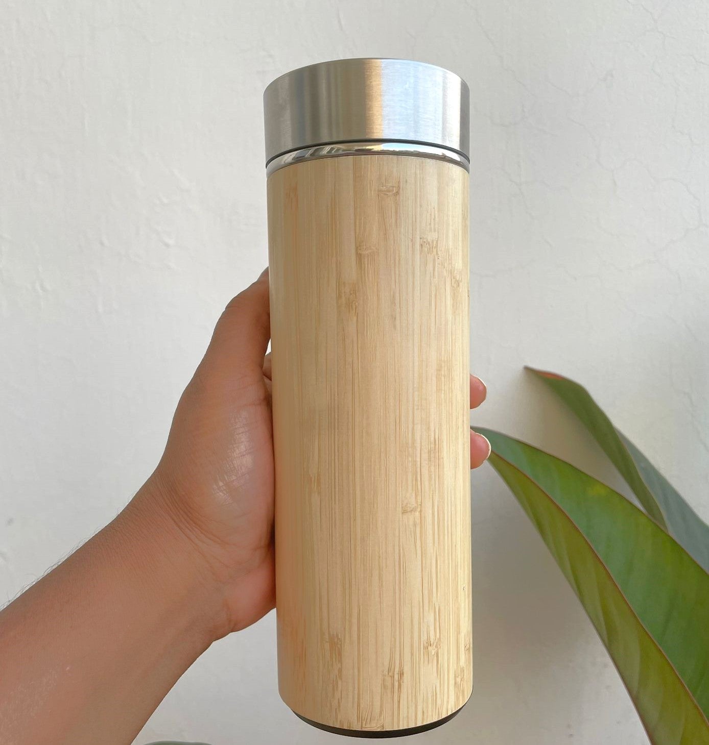 Vaccum Insulated Bamboo Flasks ( 500 ml )
