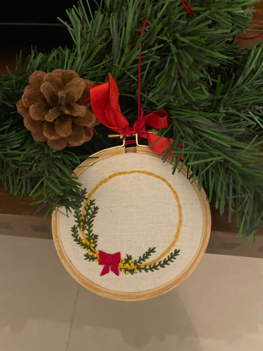Christmas Wreath Hoop