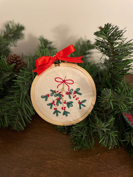 Holly Christmas Hoop
