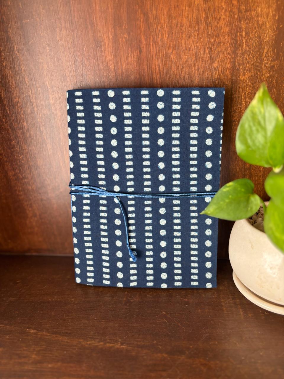 Indigo Block Printed Notebook